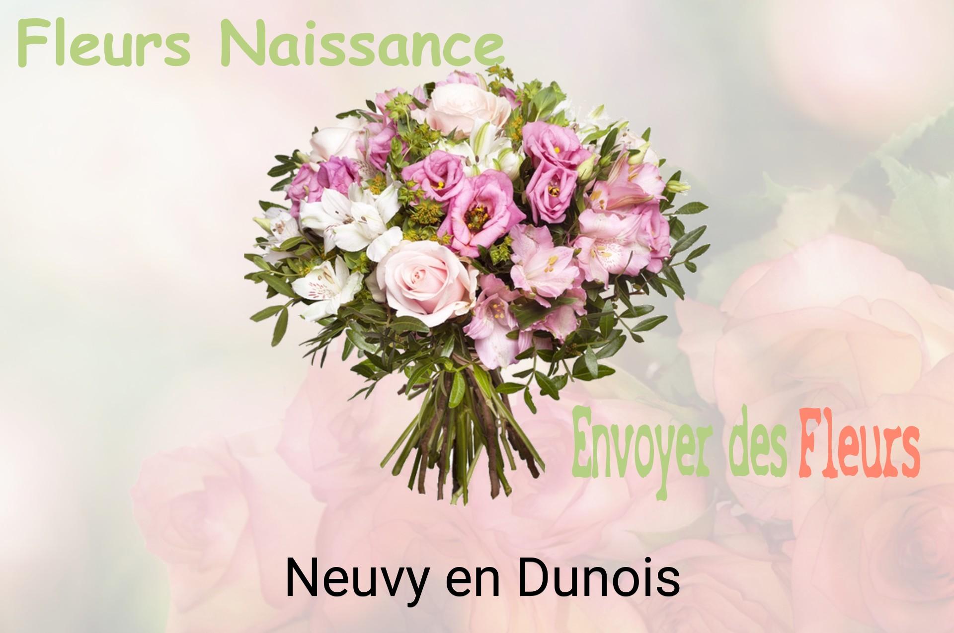 Bouquet de fleurs de naissance livré à Neuvy-en-Dunois
