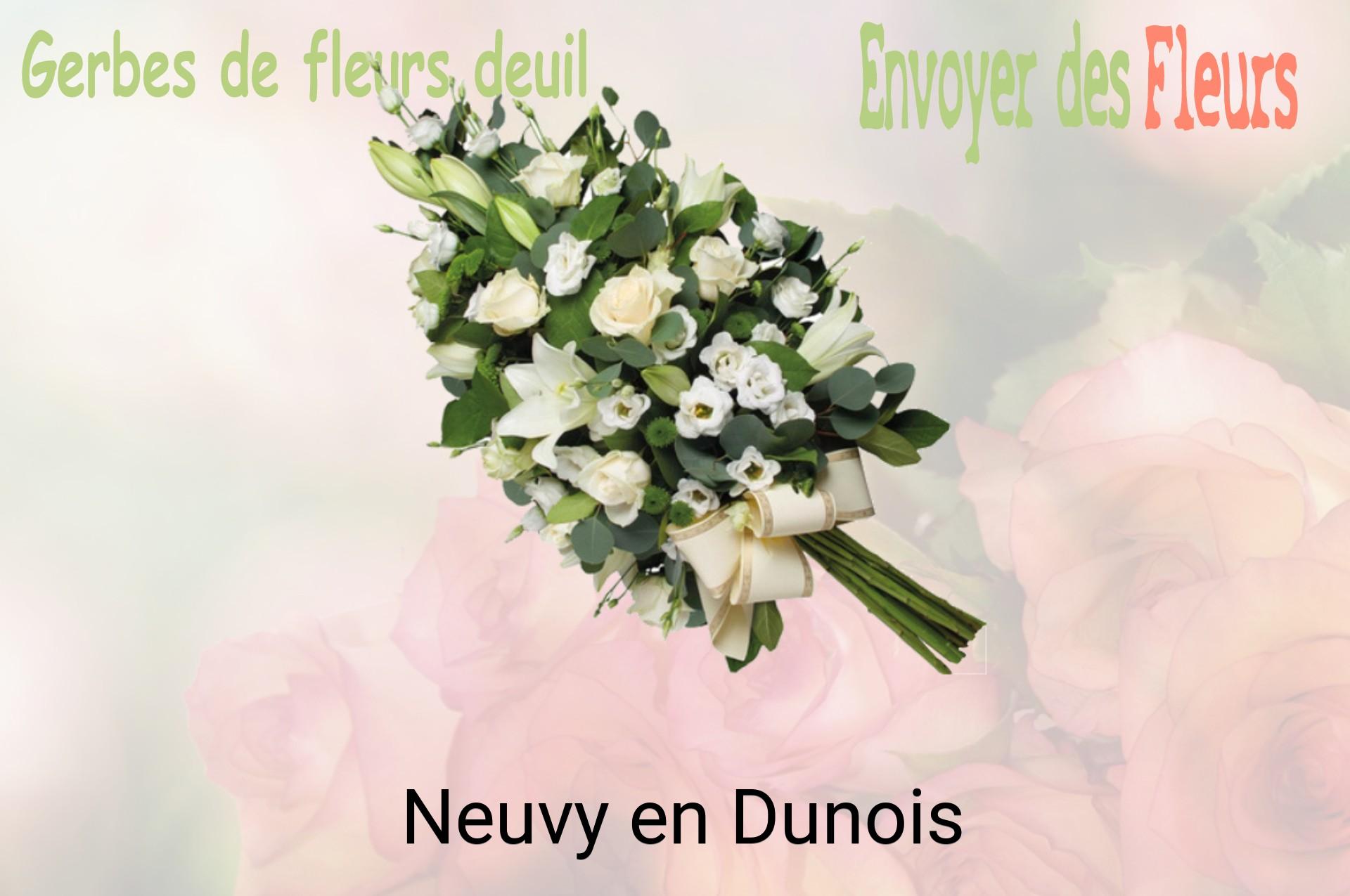 Gerbe de fleurs de deuil livrée à Neuvy-en-Dunois